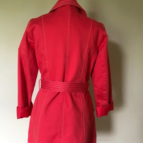 🌹SALE🌹OLD NAVY RED TRENCH - Picture 5 of 5